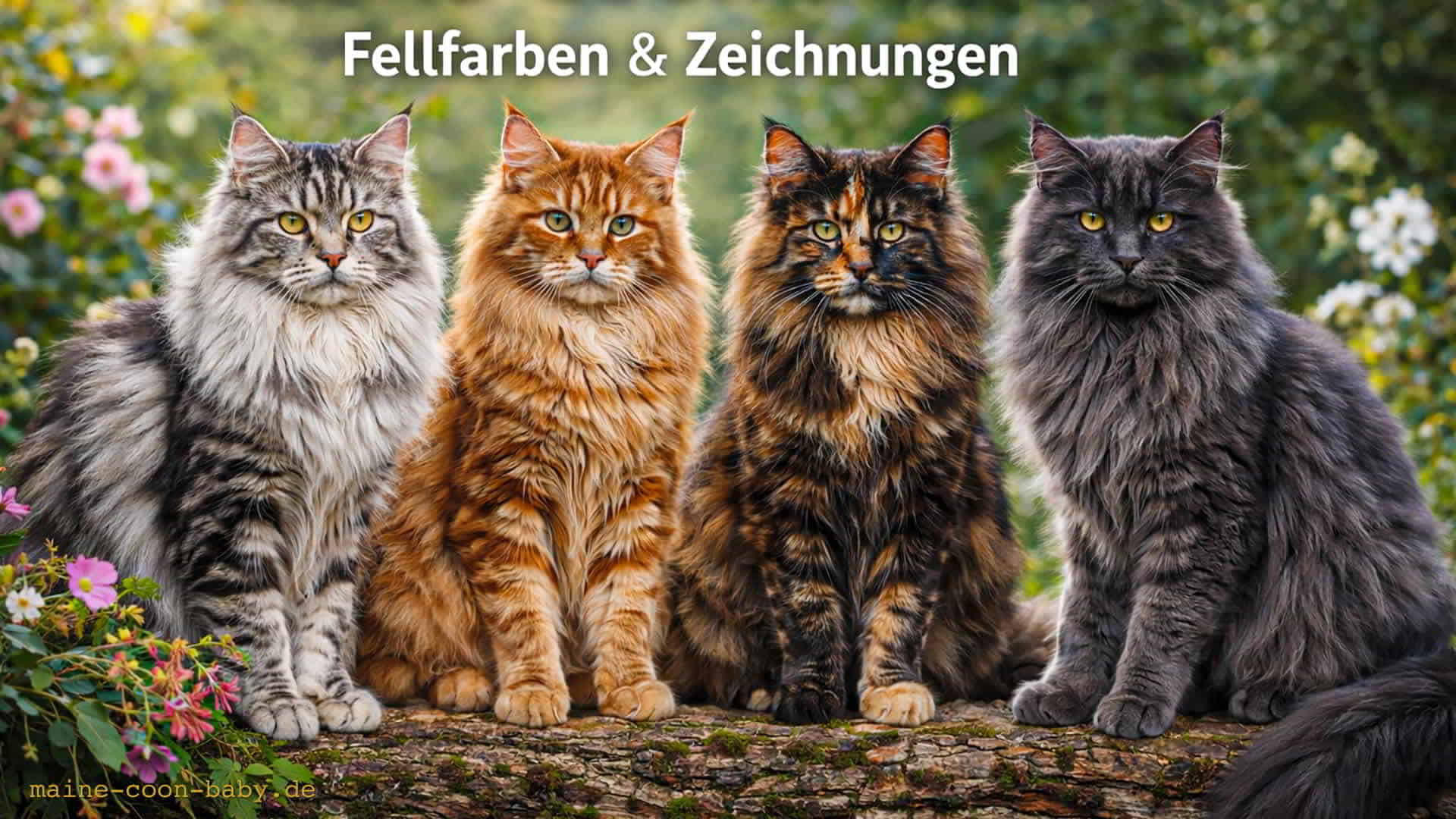 Fellfarben und Fellzeichnungen der Maine Coon Katze